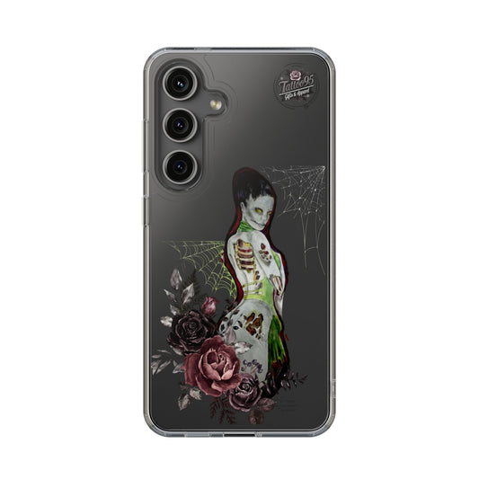 Zombie Lady Deadrah - Galaxy 24 Series & Galaxy 25 Series Phone Case - Black Background