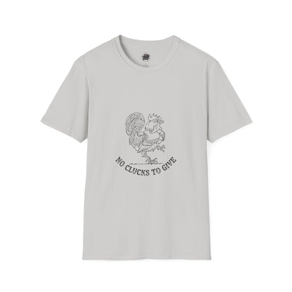 Rooster Tattoo "No Clucks To Give" Unisex T-Shirt