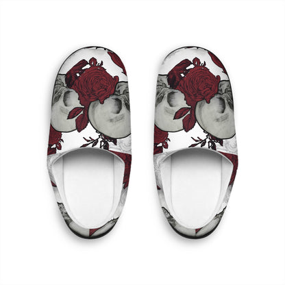 Skulls and Roses - Women's Indoor Slippers