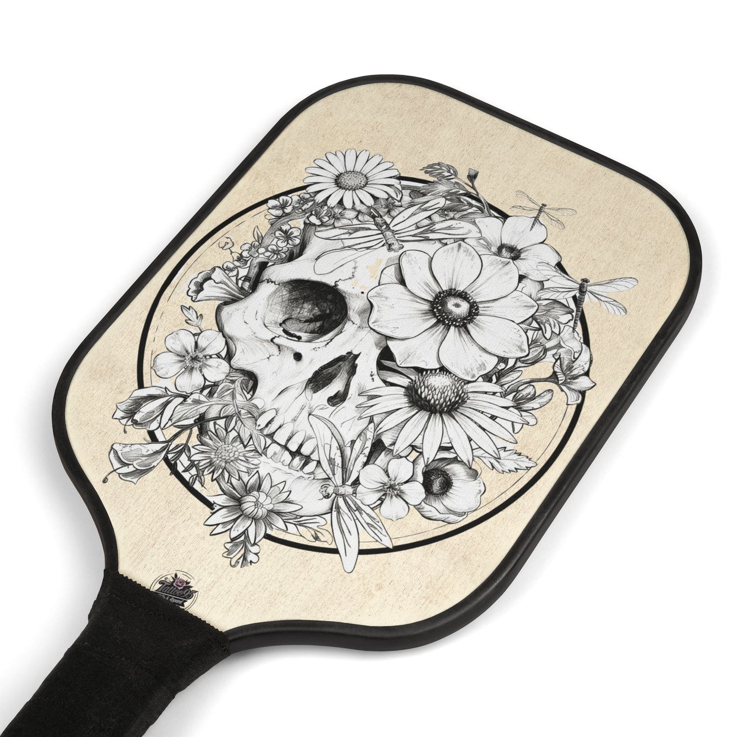 Dragonfly & Floral Skull - Pickleball Kit