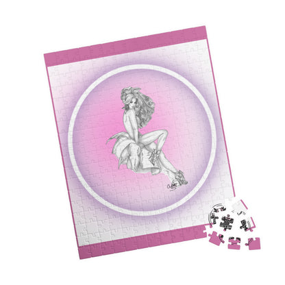 Pretty Bunny Vintage Artwork - Jigsaw Puzzle — PIECES are 110, 252 and 520 Glossy Finish