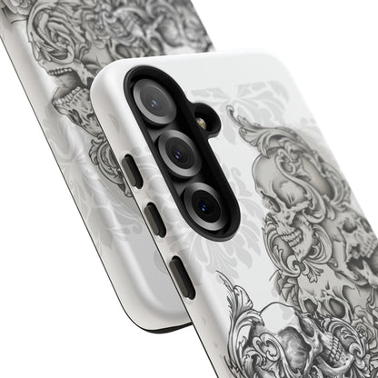 Cascading Skulls - Tough Phone Cases Available in most Galaxy series.