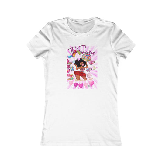 Candy Girl Tattoo Design - 6 colors in Slim Fit Favorite Women’s Tee