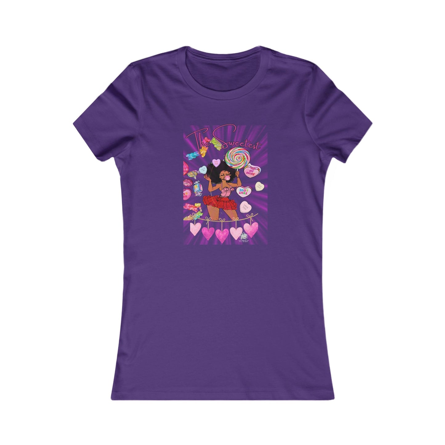 Candy Girl Tattoo Design - 6 colors in Slim Fit Favorite Women’s Tee
