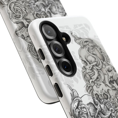Cascading Skulls - Tough Phone Cases Available in most Galaxy series.