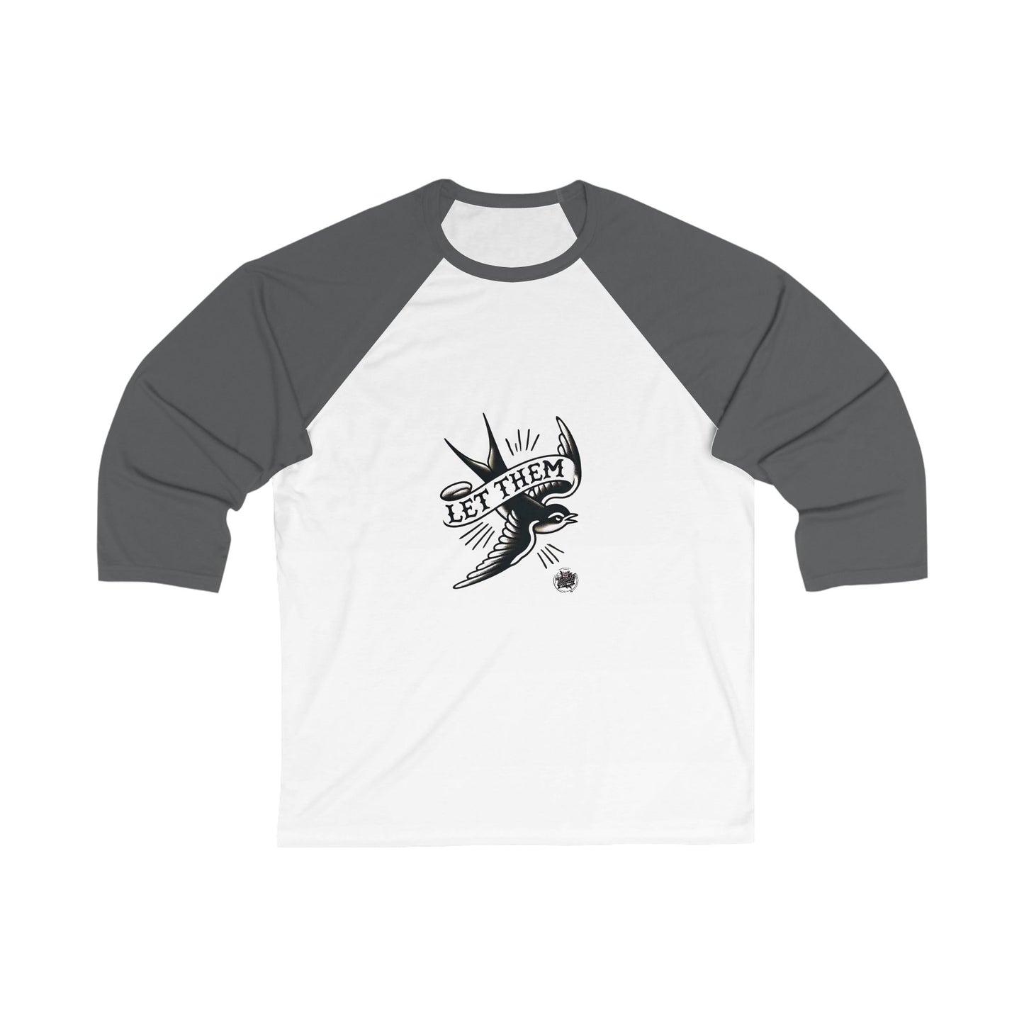 Let Them Tattoo-Baseball Tee Style Graphic Raglan for Rebels & Free Spirits