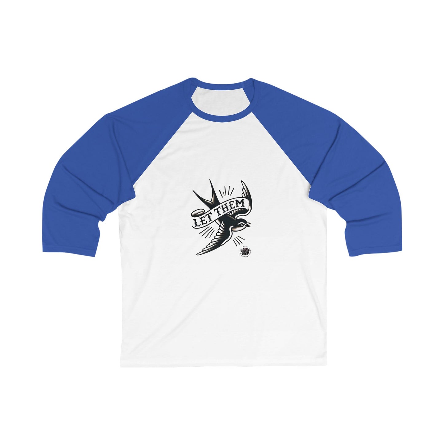 Let Them Tattoo-Baseball Tee Style Graphic Raglan for Rebels & Free Spirits