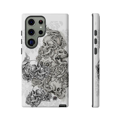 Cascading Skulls - Tough Phone Cases Available in most Galaxy series.