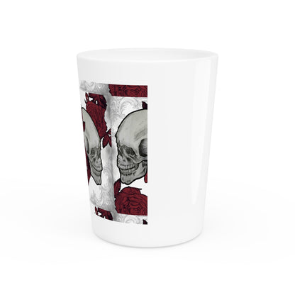 Skulls and Roses - Ceramic Shot Glass