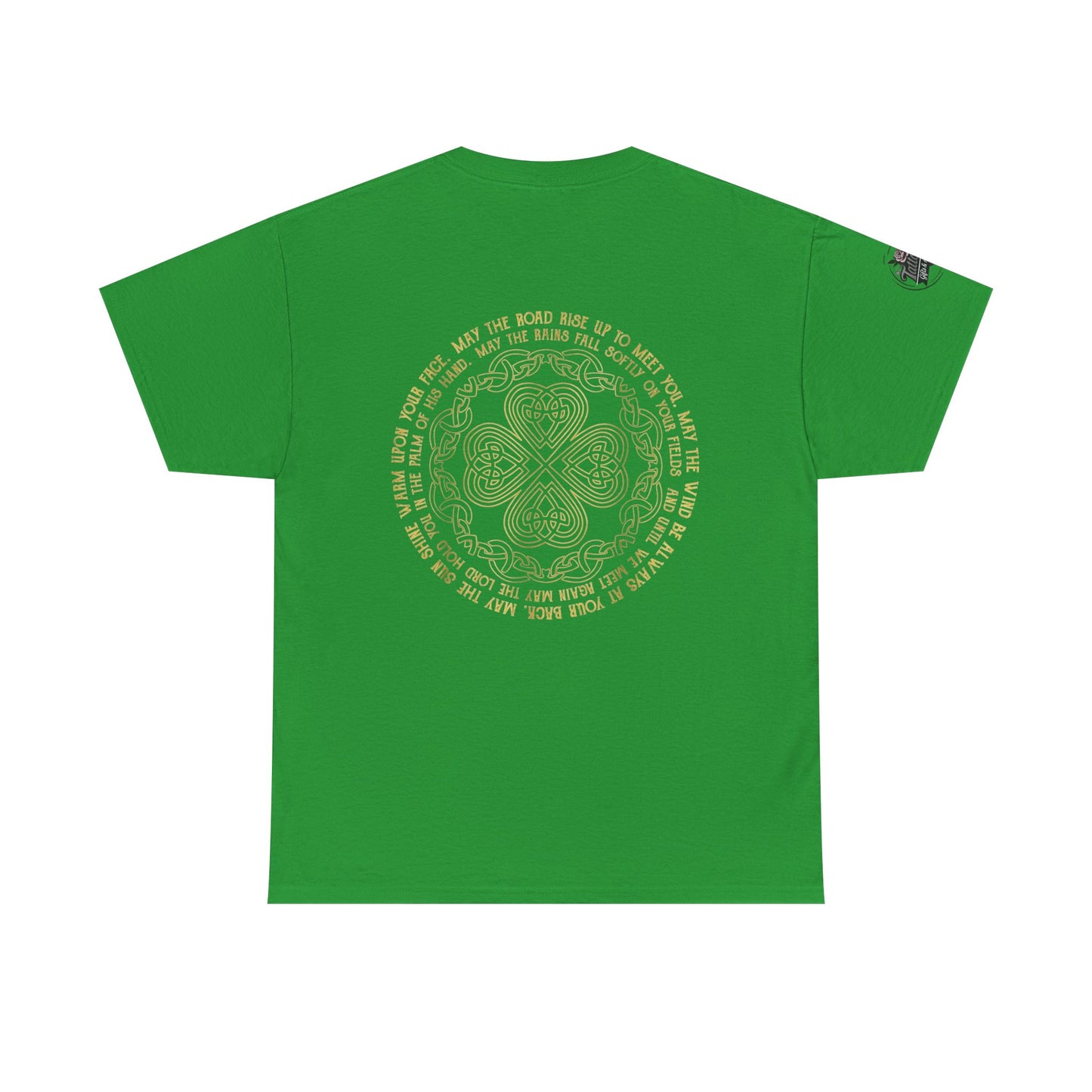 Irish Strong - Vintage Tee — "May The Road Rise Up" Green  Unisex TShirt