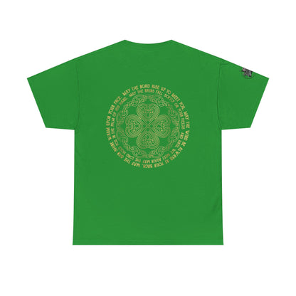Irish Strong - Vintage Tee — "May The Road Rise Up" Green  Unisex TShirt
