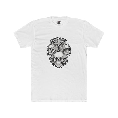 Skulls Filigree Crew Tee — Unisex Cotton Skull Filigree T-Shirt