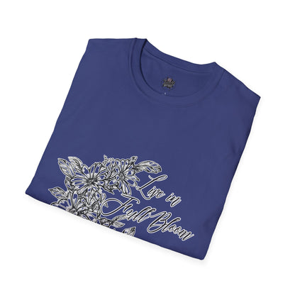 Live in Full Bloom - Floral Script Crew Tee