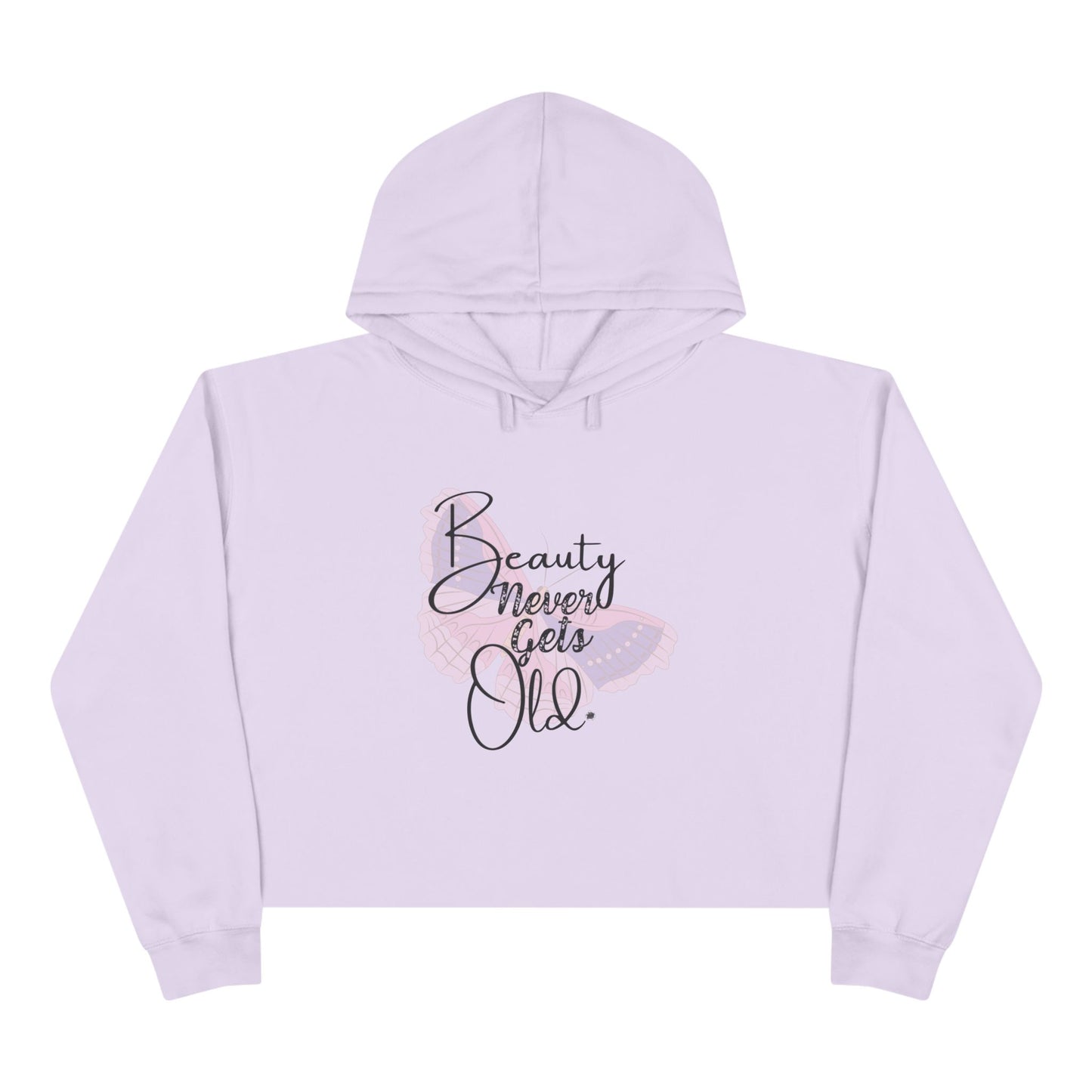 Beauty Never Gets Old - Lilac Cropped Hoodie