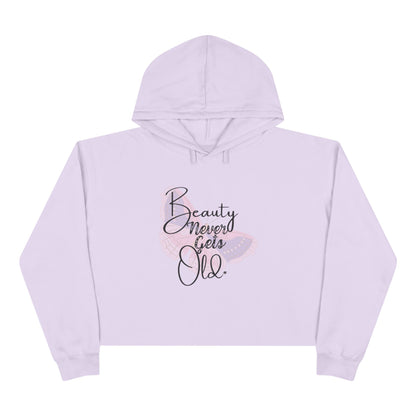 Beauty Never Gets Old - Lilac Cropped Hoodie