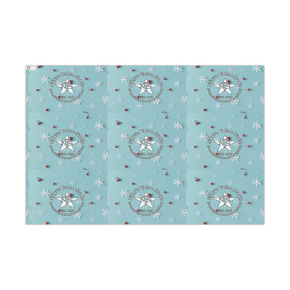 Nikki's Tattoo Studio Holiday Gift Wrapping (Matte or Satin) Snowflakes & Cherries Artwork