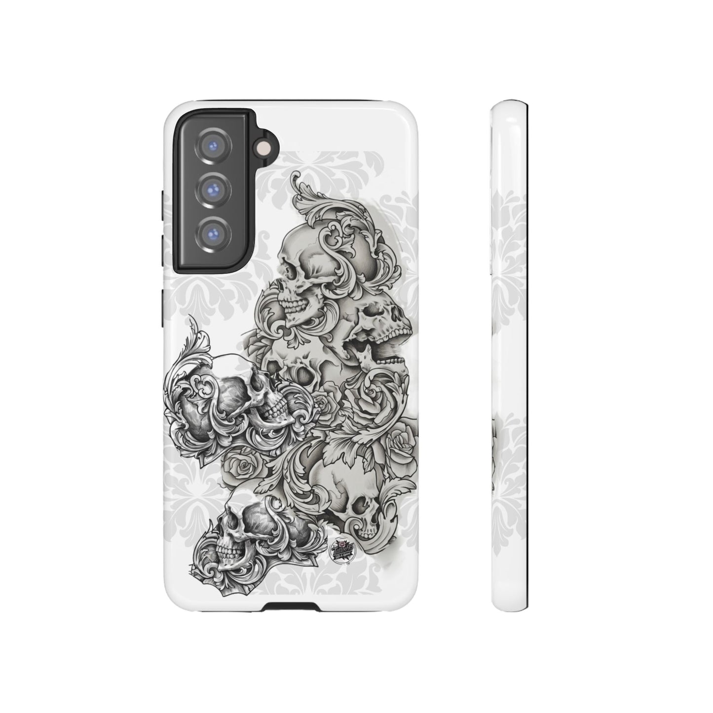 Cascading Skulls - Tough Phone Cases Available in most Galaxy series.
