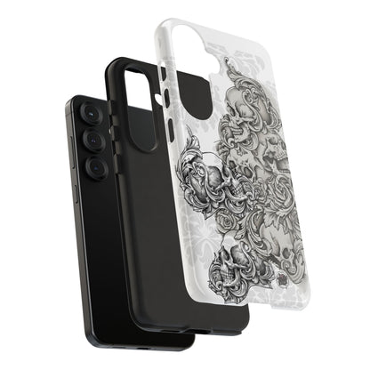 Cascading Skulls - Tough Phone Cases Available in most Galaxy series.