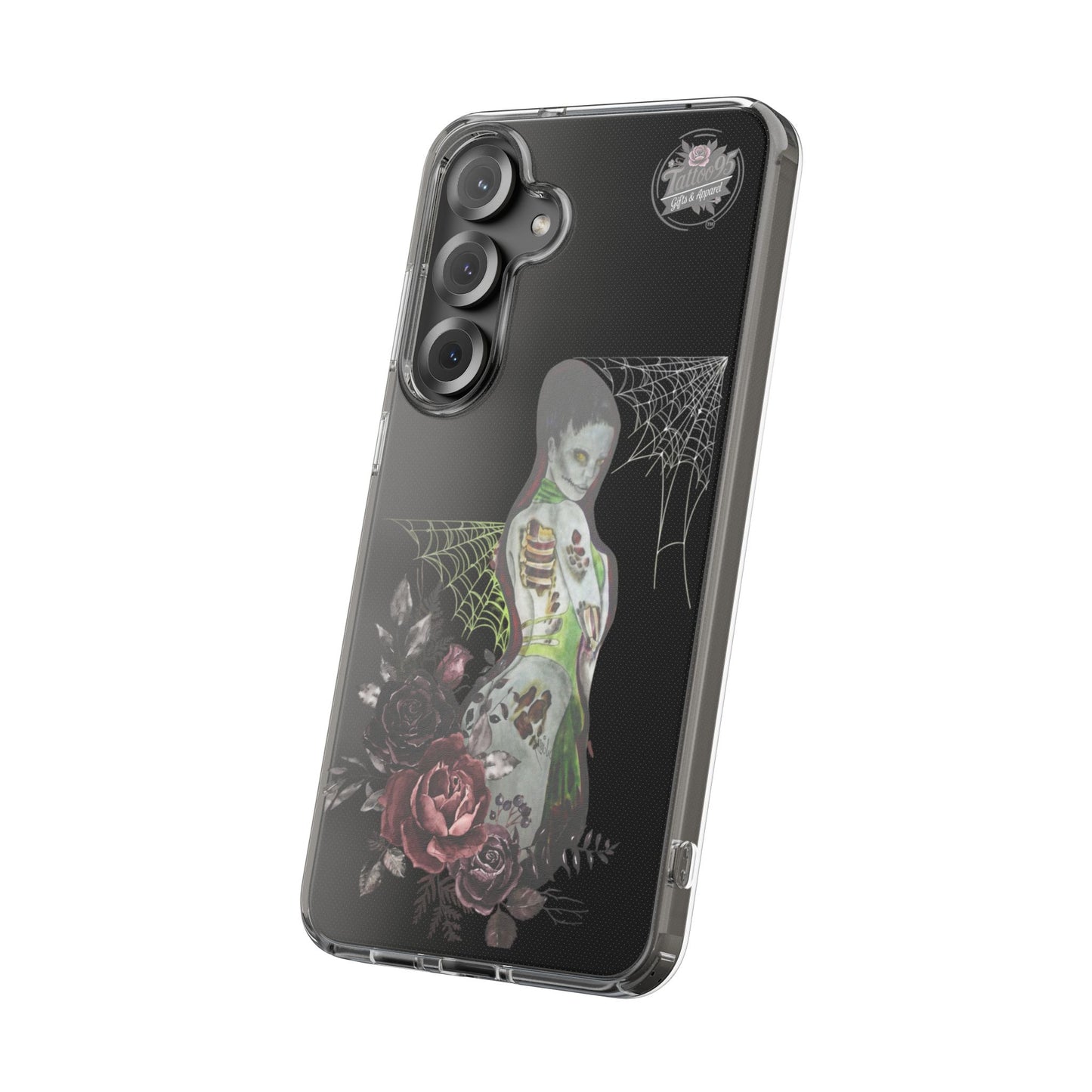 Zombie Lady Deadrah - Galaxy 24 Series & Galaxy 25 Series Phone Case - Black Background