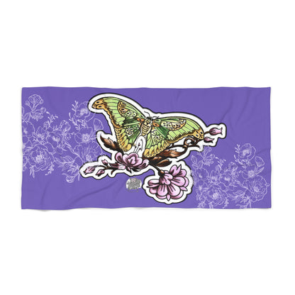 Butterfly & Peonies - Beach Towel