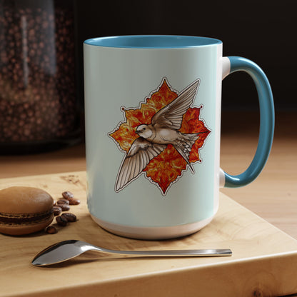 Swallow Bird Ceramic Coffee Mug – Accent 11/15 oz