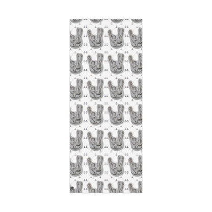 Vintage Sailor Girl Artwork Gift Wrap Paper — Nautical Retro Wrapping Sheets