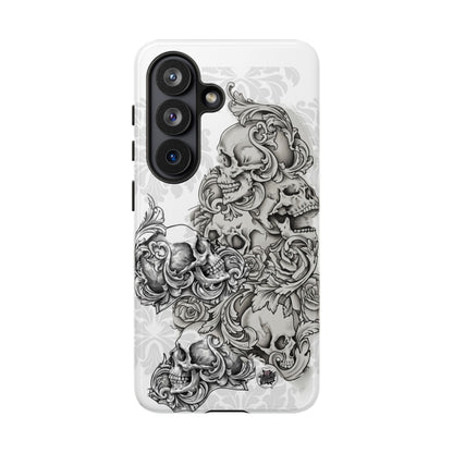 Cascading Skulls - Tough Phone Cases Available in most Galaxy series.