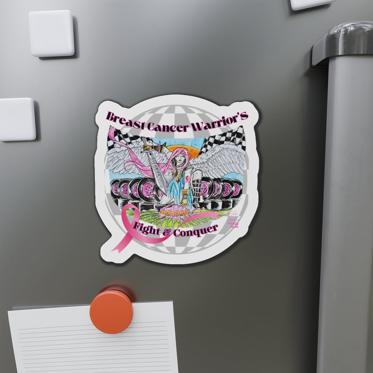 Nikki's Tattoo Studio Collection - Fight and Conquer Warrior  - Magnet