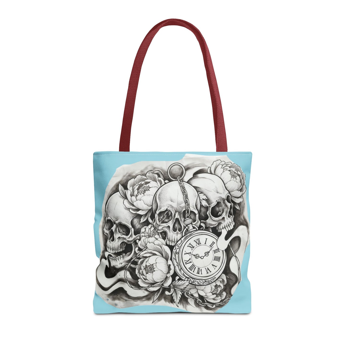 Skull Time - Tote Bag — Gothic Vintage Tattoo Art