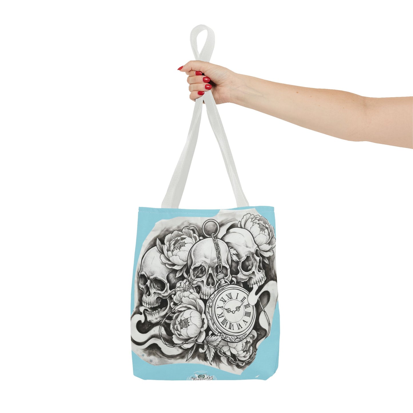 Skull Time - Tote Bag — Gothic Vintage Tattoo Art