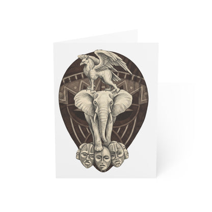 African-Inspired Totem Tattoo Greeting Card (Pack of 1/10/30/50)