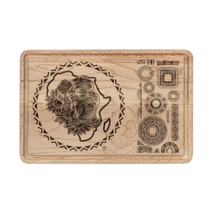 Gele Girl - Engraved Cutting Board — Decorative Serving & Chopping Board