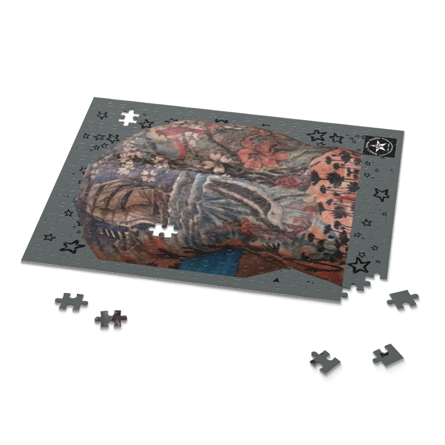 Nikki's Tattoo Studio Collection - Puzzle Game:  Back Tattoo SIZES: 14" x 11", 10" x 8" or 16" x 20"