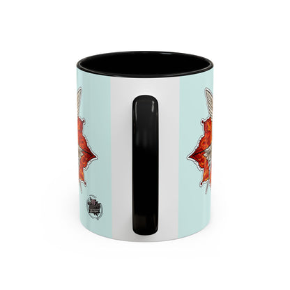 Swallow & Autumn Leaf Accent Coffee Mug — Ceramic Bird Lover Gift (11/15oz)