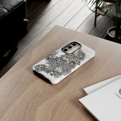 Cascading Skulls - Tough Phone Cases Available in most Galaxy series.