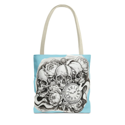Skull Time - Tote Bag — Gothic Vintage Tattoo Art