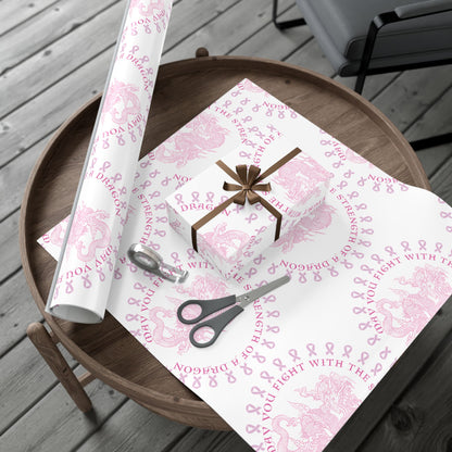 Dragon Strength Gift Wrap Paper — "May You Fight With the Strength of a Dragon" Tattoo Artwork