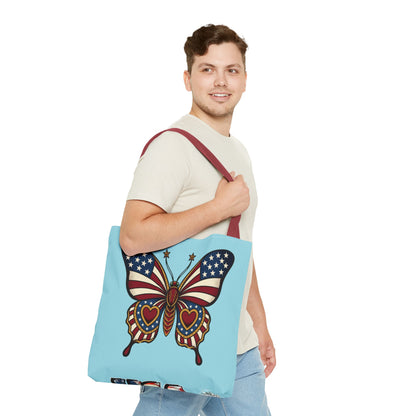 Butterflies Are Free Patriotic Celebration Tote Bag