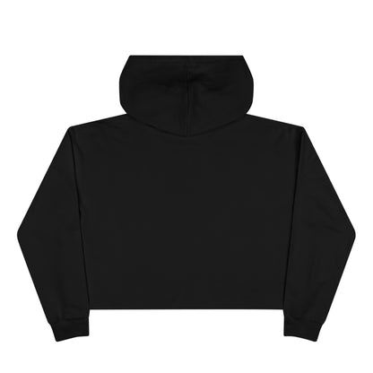Am I Extra or Are You Basic? - Black Graphic Cropped Hoodie
