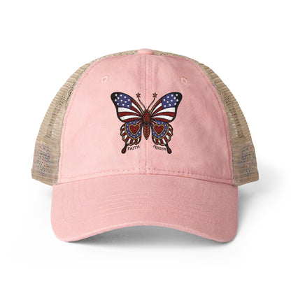 Butterflies Are Free - Woman's Washed Mesh-Back Cap