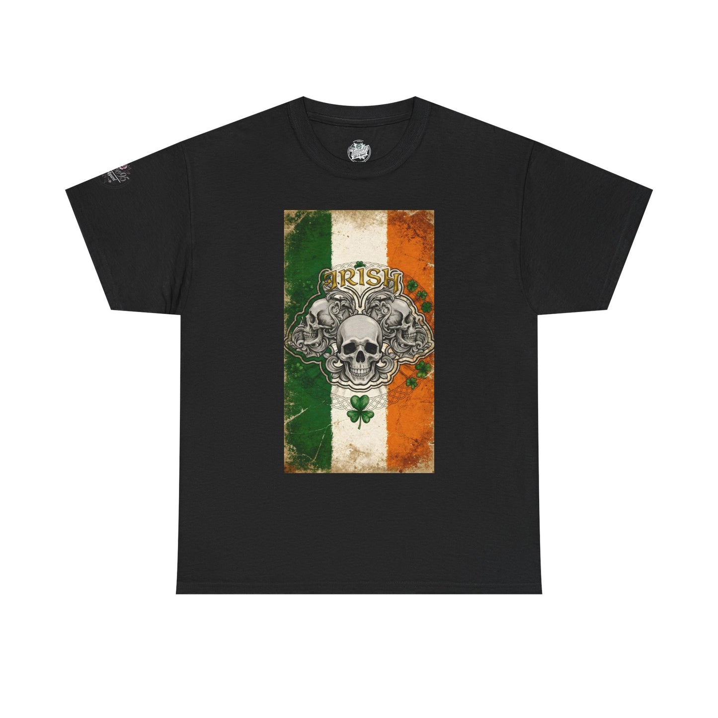 Irish Strong - Celtic Medallion ‘May the road rise up to meet you' Black T-Shirt