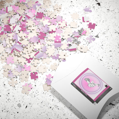 Pretty Bunny Vintage Artwork - Jigsaw Puzzle — PIECES are 110, 252 and 520 Glossy Finish