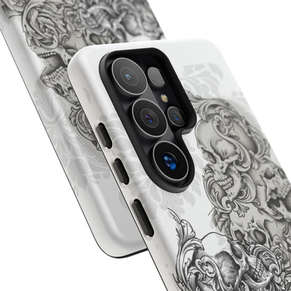 Cascading Skulls - Tough Phone Cases Available in most Galaxy series.