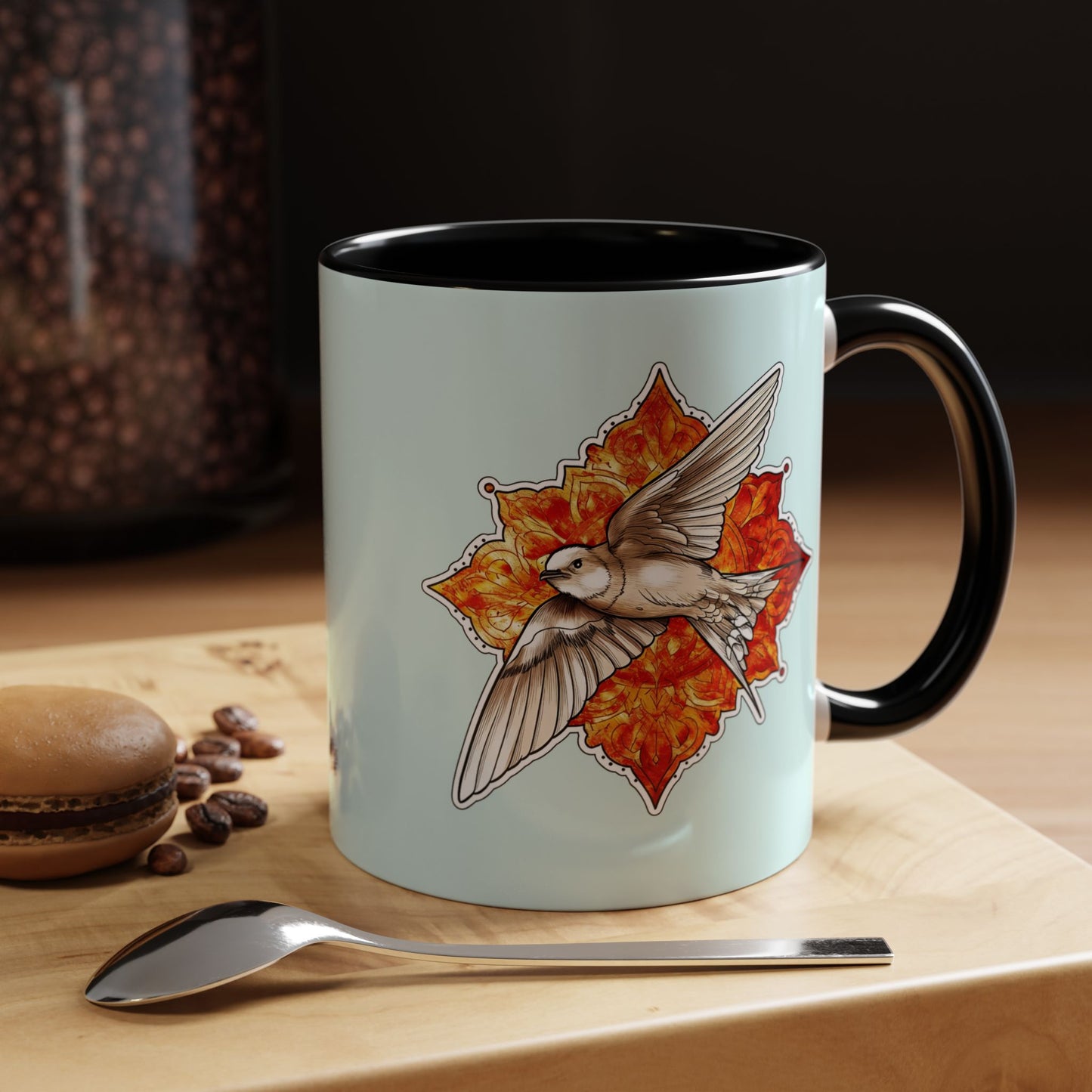 Swallow Bird Ceramic Coffee Mug – Accent 11/15 oz