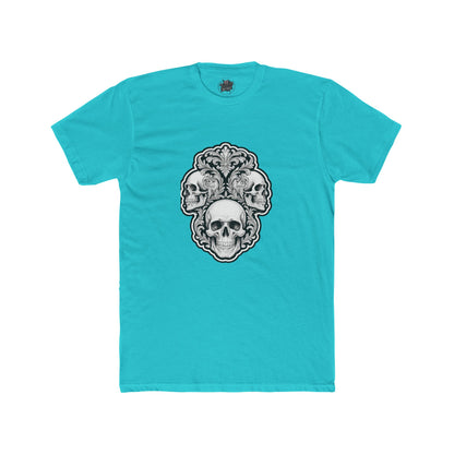 Skulls Filigree Crew Tee — Unisex Cotton Skull Filigree T-Shirt