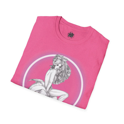 Pretty Bunny Vintage Artwork - Unisex Soft-Style T-Shirt
