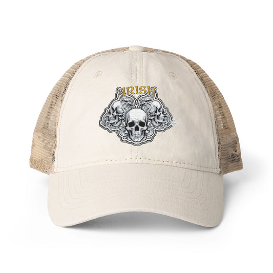Irish Women's Longhorn Washed Mesh-Back Cap