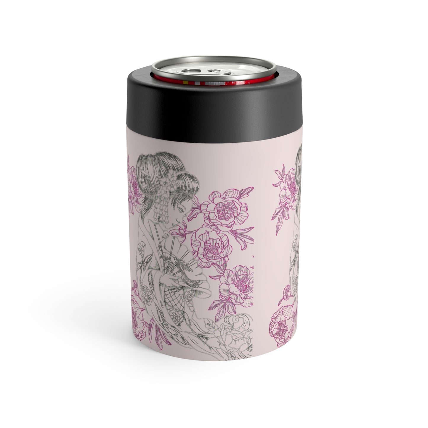 Flowing Geisha Can Holder — Insulated Stainless Steel 12oz Cooler