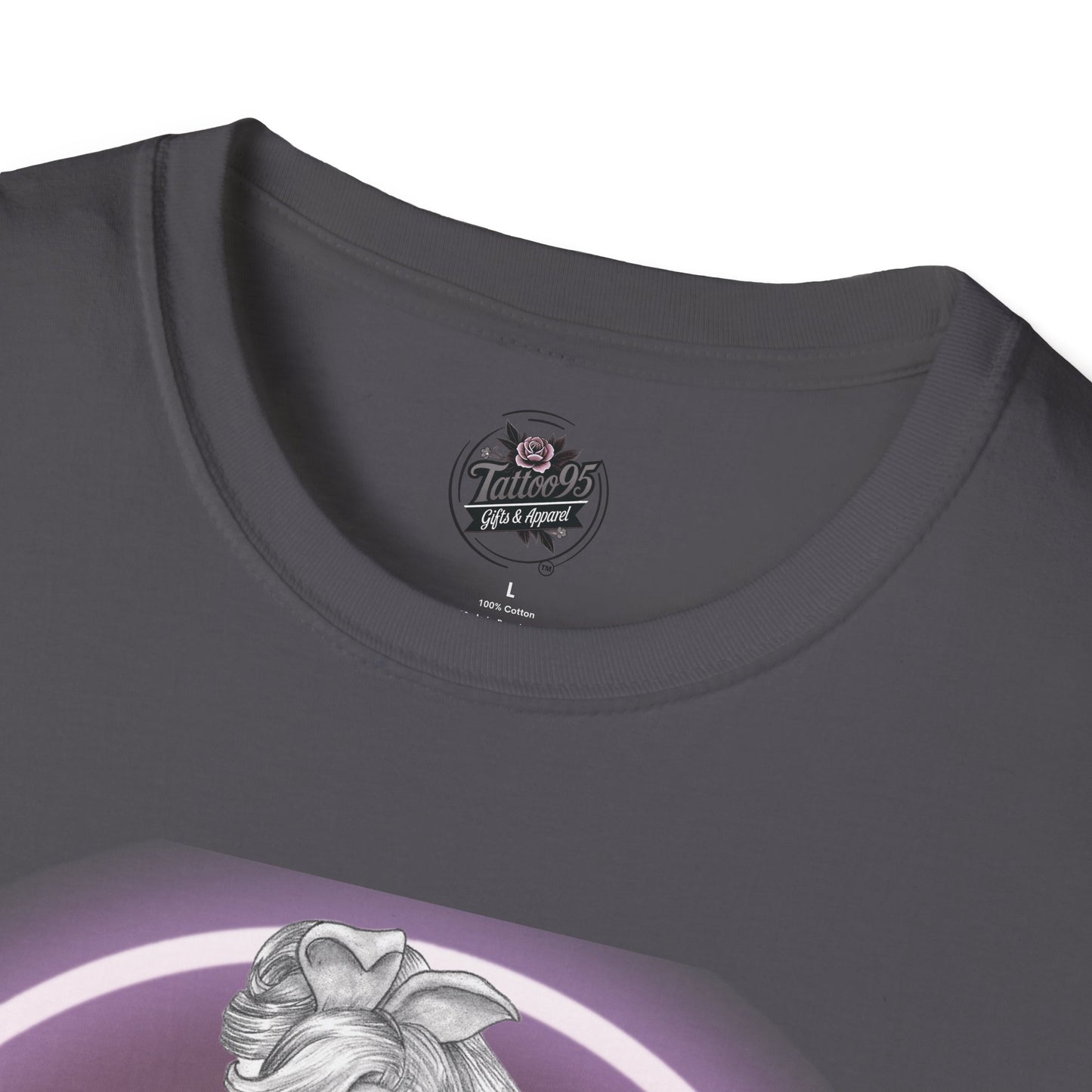 Pretty Bunny Vintage Artwork - Unisex Soft-Style T-Shirt