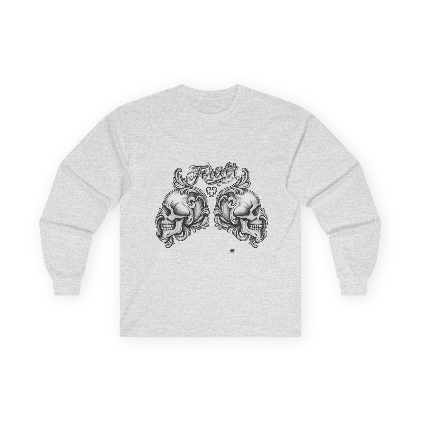 Forever Love Long Sleeve — Skull Duo Graphic Tee
